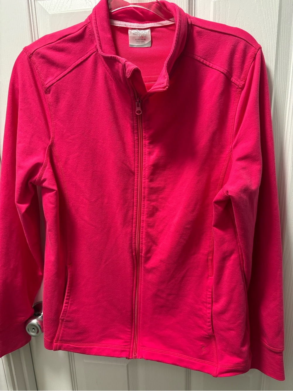 Danskin Now Hot Pink Zip-Front Active Jacket